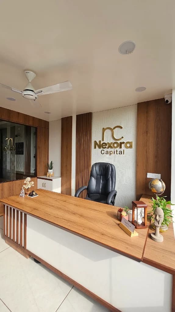 Executive desk at Nexora Capital head office