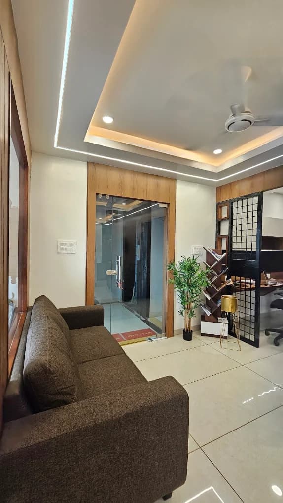 Client waiting lounge at Nexora Capital